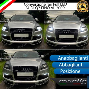 Conversione Fari Full LED 6000K bianco Audi Q7 Fino al 2009