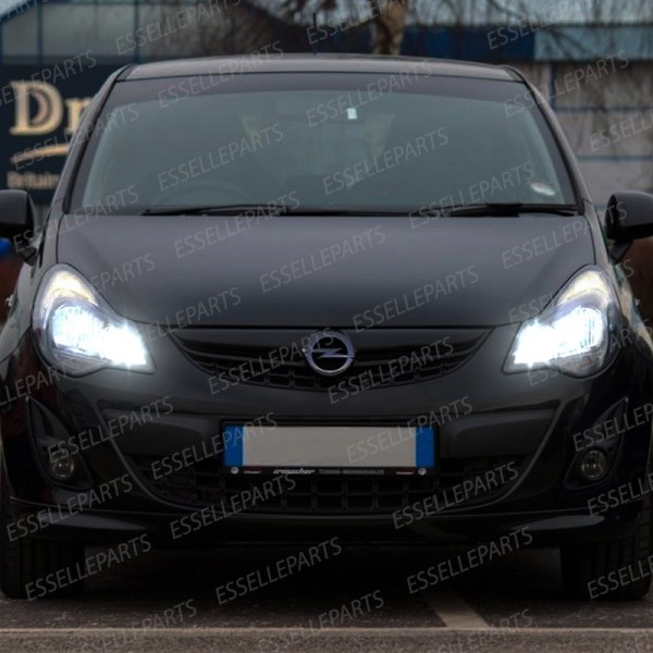 Conversione Fari Full LED 6000K bianco Opel Corsa D