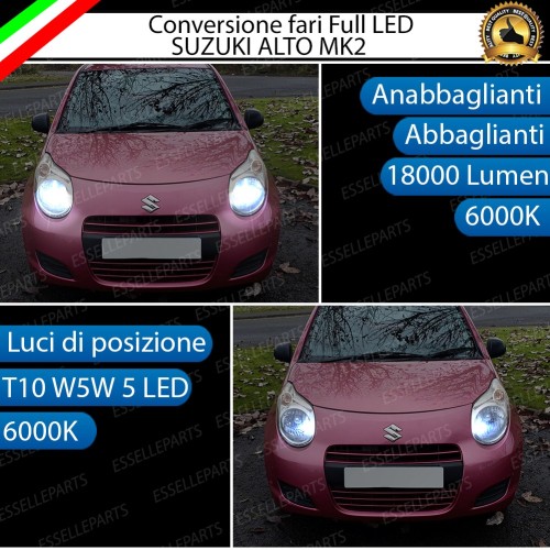 Lampade a LED H4 + T10 per Suzuki Alto VII Luce Bianca