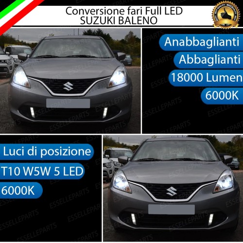 Lampade a LED H4 + T10 per SUZUKI BALENO Luce Bianca