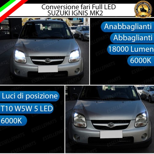 Lampade a LED H4 + T10 per SUZUKI IGNIS II Luce Bianca