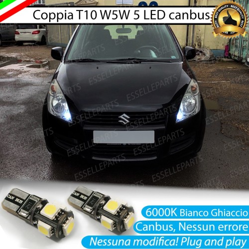 Luci posizione T10 W5W 5 LED Canbus Suzuki Splash