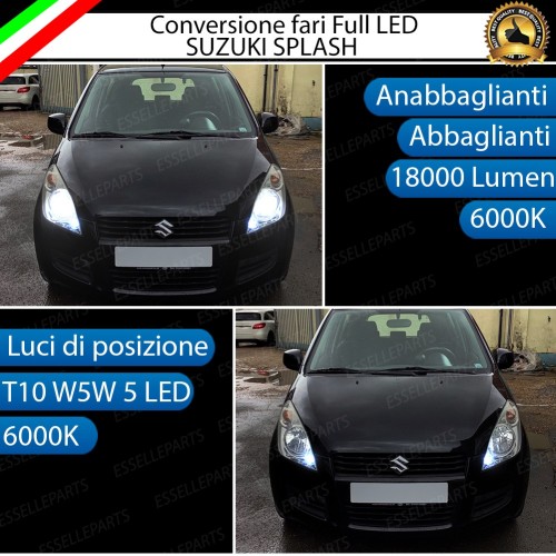 Lampade a LED H4 + T10 per SUZUKI SPLASH Luce Bianca