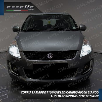 Coppia Lampade T10 W5W LED canbus con lente frontale per luci di posizione per Suzuki Swift V Coppia Lampade T10 W5W LED canbus con lente frontale per luci di posizione per Suzuki Swift V