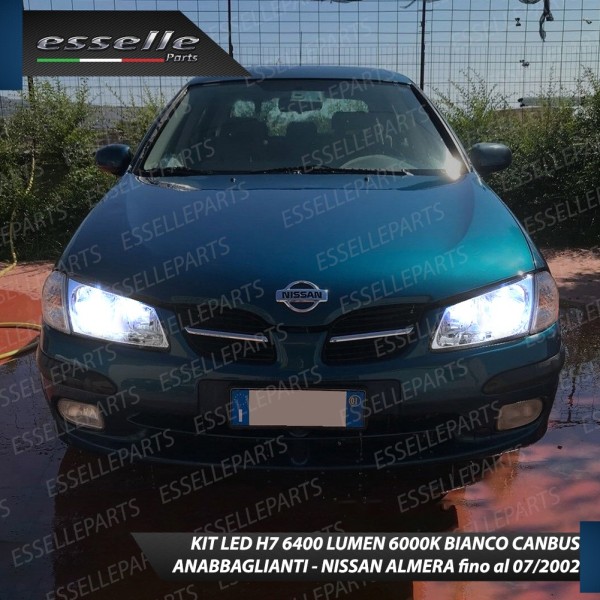 Conversione Fari Full LED 6000K bianco Nissan Almera MK2
