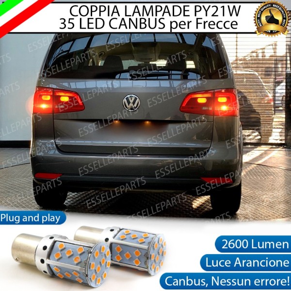 Coppia Frecce Posteriori PY21W 35 LED Canbus VOLKSWAGEN Touran V3