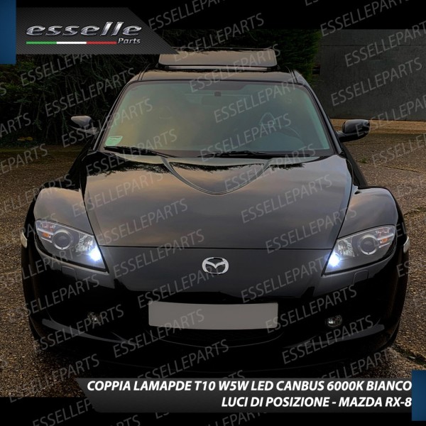 Lampade T10 W5W Canbus 6 LED no error luci posizione Mazda RX-8