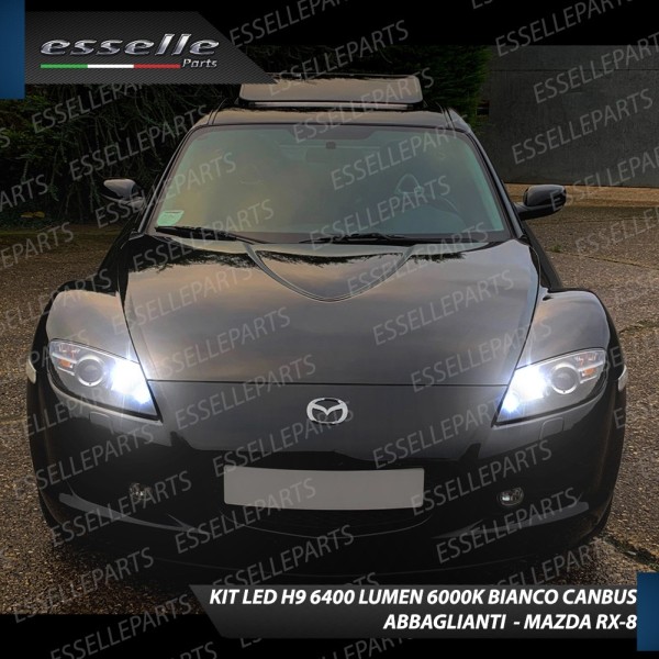 Kit Full LED H9 6400 LUMEN Abbaglianti MAZDA RX-8