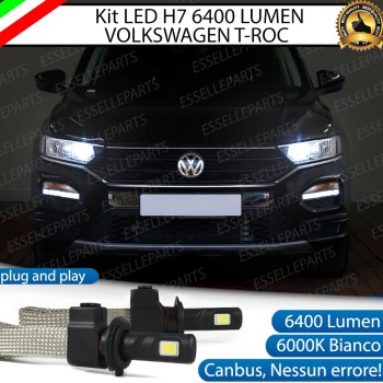 Lampade Led Anabbaglianti H7 per VOLKSWAGEN T-Roc con tecnologia