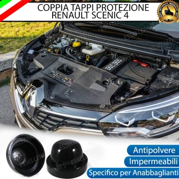 Cuffie Tappi Faro Maggiorati in Gomma per Renault Scenic 4