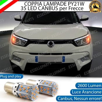 Coppia Frecce Anteriori PY21W 35 LED Canbus SSANGYONG TIVOLI