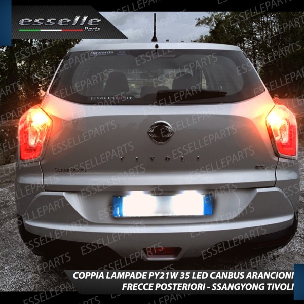 Coppia Frecce Posteriori PY21W 35 LED Canbus SSANGYONG TIVOLI