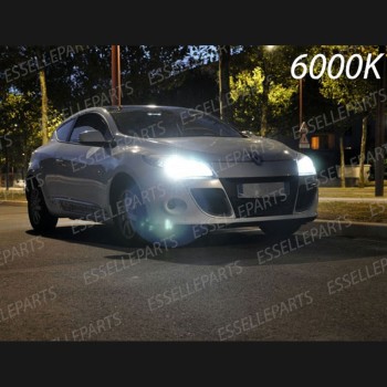 Conversione Fari Full LED 6000K bianco RENAULT MEGANE 3 con fari a parabola