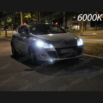 Conversione Fari Full LED 6000K bianco RENAULT MEGANE 3 con fari a parabola