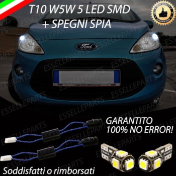Coppia Luci Posizione 5 LED Per Ford Ka MK2 Canbus 6000K Bianco Ghiaccio