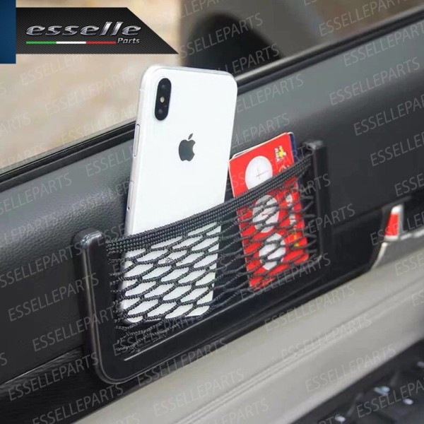 Tasca Portaoggetti adesiva con rete per interni Auto - LARGE