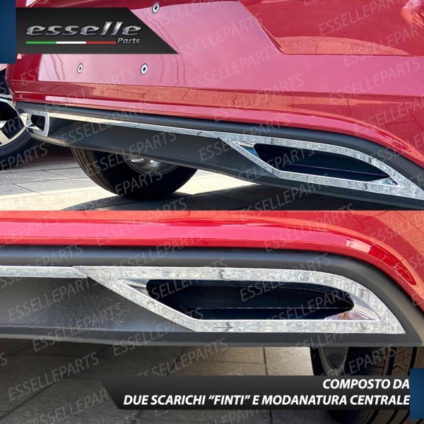 Terminale di scarico cromato MARMITTA FINALINO CROMATO VW Polo AW1