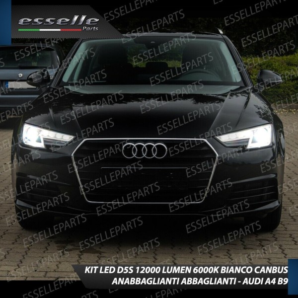 KIT LED D5S CONVERSIONE DA BIXENO A LED 12000 LUMEN 6000K AUDI A4 B9