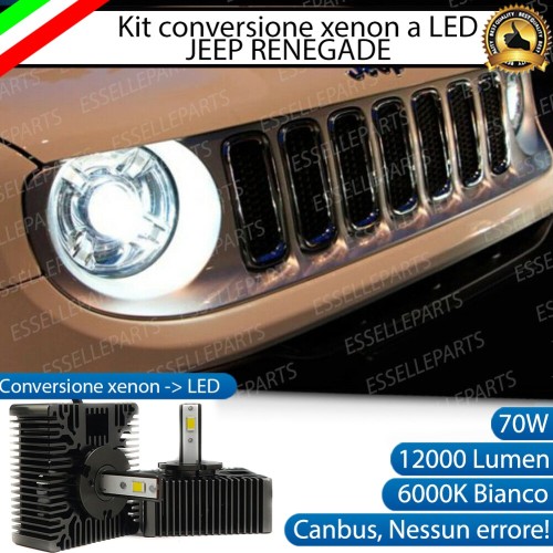 KIT LED D5S CONVERSIONE DA BIXENO A LED 12000 LUMEN 6000K JEEP RENEGADE