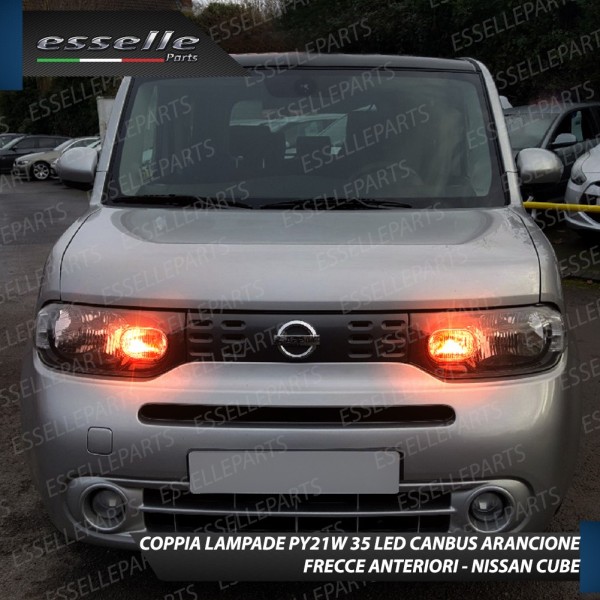 Coppia Frecce Anteriori PY21W 35 LED Canbus Nissan Cube