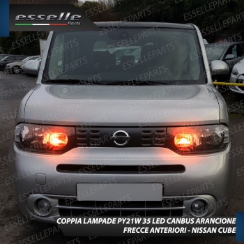 Coppia Frecce Anteriori PY21W 35 LED Canbus Nissan Cube