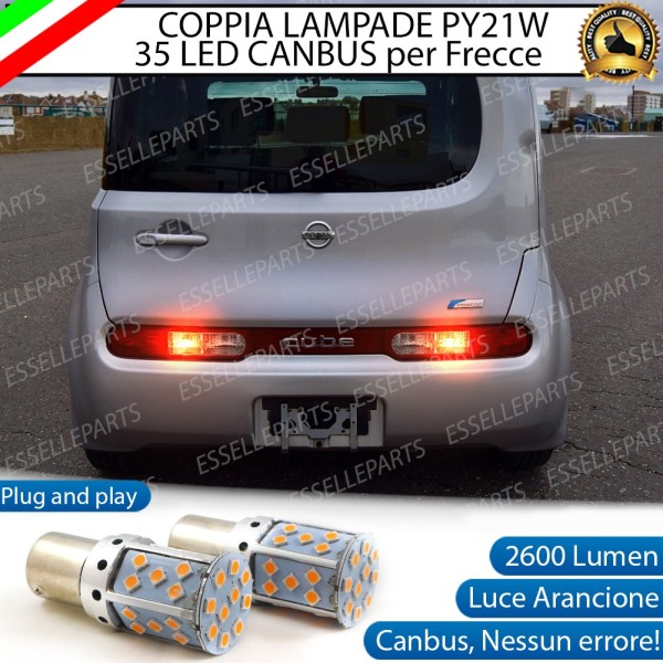 Coppia Frecce Posteriori PY21W 35 LED Canbus NISSAN Cube