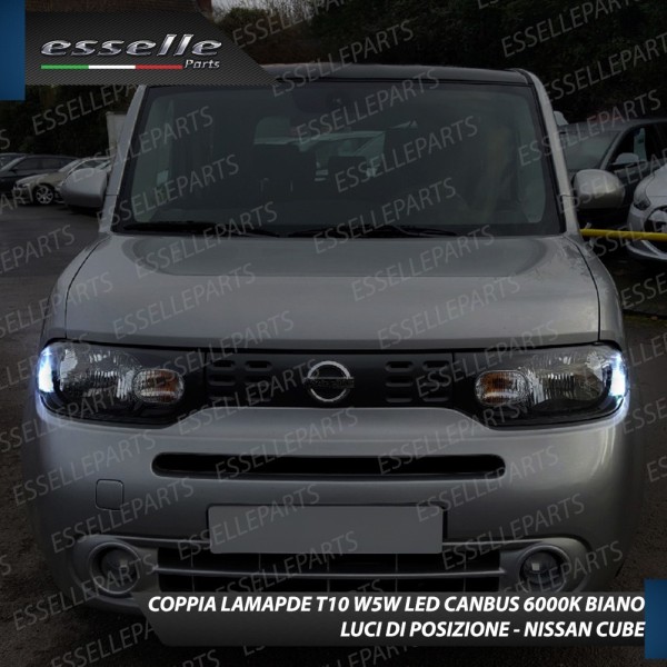 Lampade a LED H4 + T10 per NISSAN CUBE Luce Bianca No Error