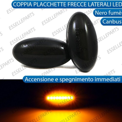 PLACCHETTE LATERALI NERE A 18 LED PER FRECCE SPECIFICHE PER CITROEN C1 I