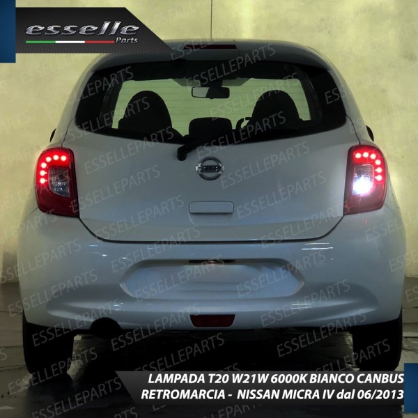 Lampada Retromarcia 15 LED T20 6000K Canbus NISSAN MICRA MK4 dal 06/2013