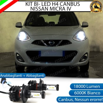 Kit Full LED H4 18000 Lumen 6000K bianco NISSAN MICRA 4