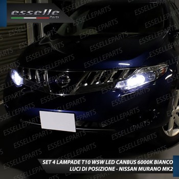 Luci posizione T10 W5W 5 LED Canbus Nissan Murano II