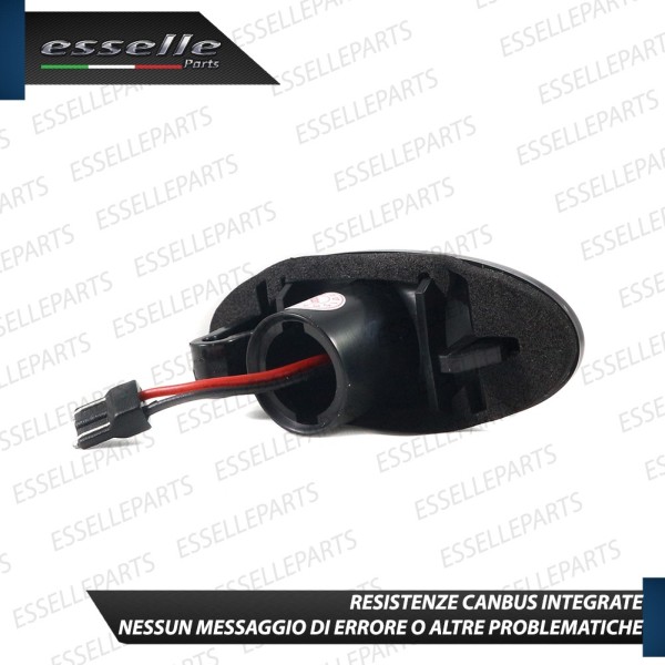 Placchette Dinamiche Laterali NERE a led per frecce specifiche NISSAN QASHQAI I RESTYLING