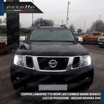 Luci posizione T10 W5W 5 LED Canbus Nissan Navara D40