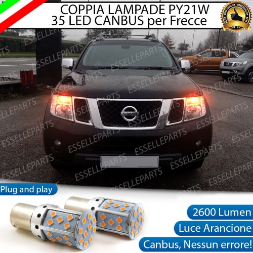 Coppia Frecce Anteriori PY21W 35 LED Canbus NISSAN NAVARA D40