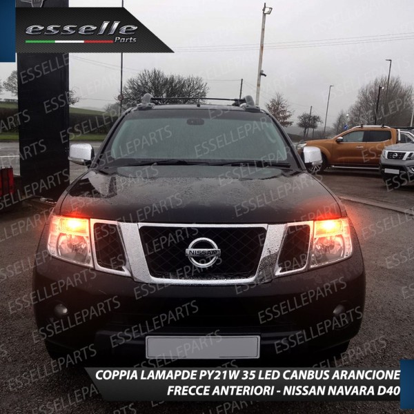 Coppia Frecce Anteriori PY21W 35 LED Canbus NISSAN NAVARA D40