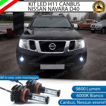 Kit Full Led 6000k H11 canbus NISSAN NAVARA D40 Fendinebbia No Error
