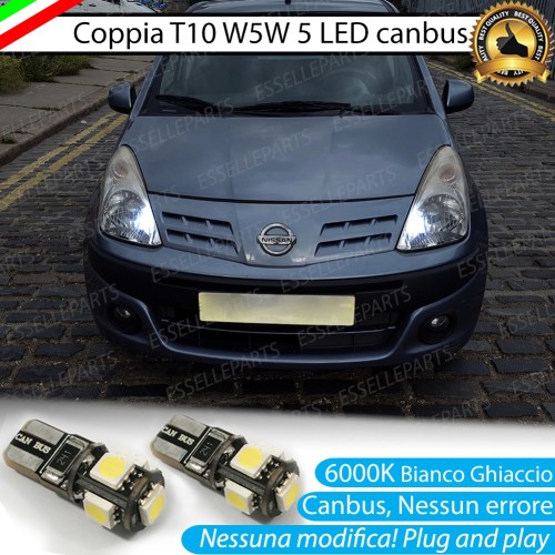 Luci posizione T10 W5W 5 LED Canbus Nissan Pixo