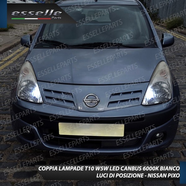 Luci posizione T10 W5W 5 LED Canbus Nissan Pixo
