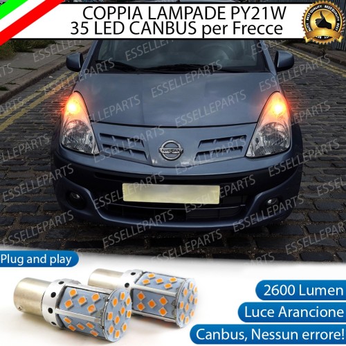 Coppia Frecce Anteriori PY21W 35 LED Canbus Nissan Pixo