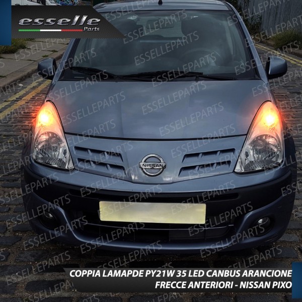 Coppia Frecce Anteriori PY21W 35 LED Canbus Nissan Pixo