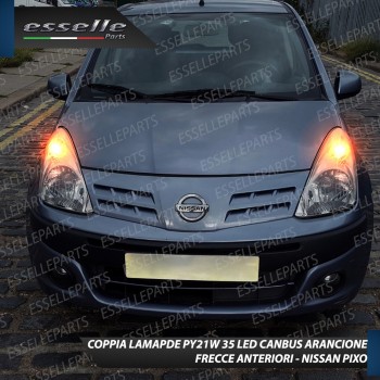 Coppia Frecce Anteriori PY21W 35 LED Canbus Nissan Pixo