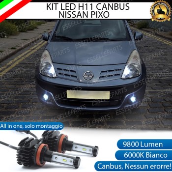 Kit Full Led 6000k H11 canbus NISSAN PIXO Fendinebbia No Error