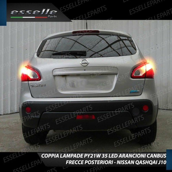 Coppia Frecce Posteriori PY21W 35 LED Canbus Nissan Qashqai I RESTYLING