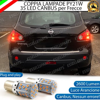 Coppia Frecce Posteriori PY21W 35 LED Canbus Nissan Qashqai I