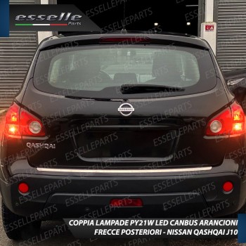 Coppia Frecce Posteriori PY21W 35 LED Canbus Nissan Qashqai I