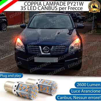 Coppia Frecce Anteriori PY21W 35 LED Canbus Nissan Qashqai I