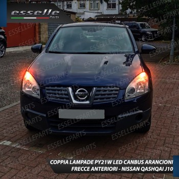 Coppia Frecce Anteriori PY21W 35 LED Canbus Nissan Qashqai I
