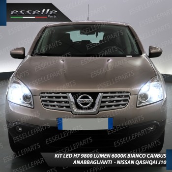 Kit Full Led 6000k canbus NISSAN QASHQAI J10 H7 ANABBAGLIANTI No Error
