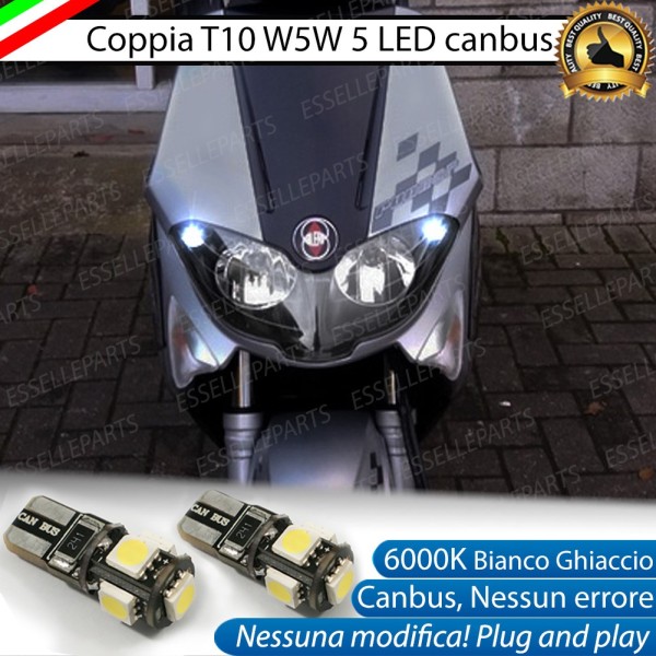 Luci posizione T10 5 LED Canbus Gilera Runner 200 2007-2013 ST