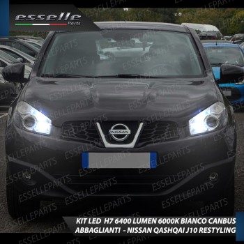 Kit Full LED H7 6400 LUMEN Abbaglianti NISSAN QASHQAI J10 RESTYLING